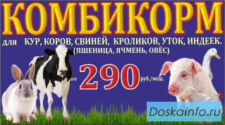 Комбикорм от завода-изготовителя.