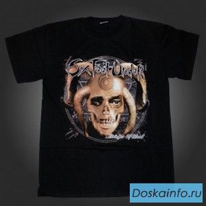 Футболки с рок-атрибутикой.