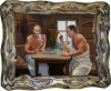 Картина для бани "Не тратим время зря"