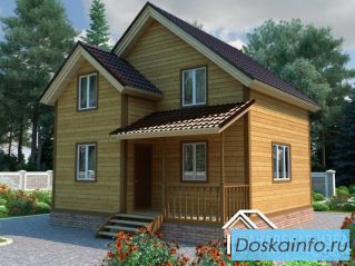 Продается дом из бруса по проекту «Эдельвейс»