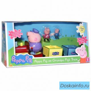 Свинка Пеппа игровой набор паровозик со звуком