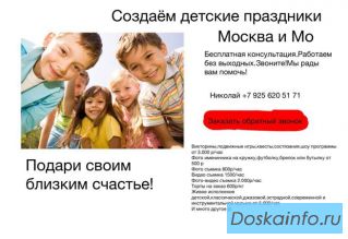 Организация детских праздников