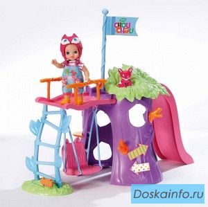Игровая площадка с куклой мини-лисичкой