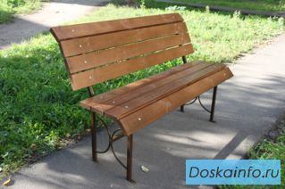 Скамейки садовые, парковые из дерева