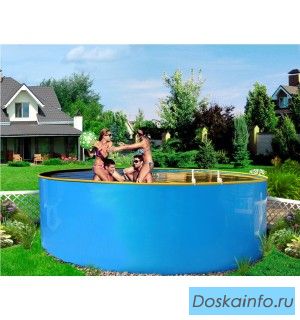 Бортовой каркасный бассейн 'Чад' 3.4х1.5 м