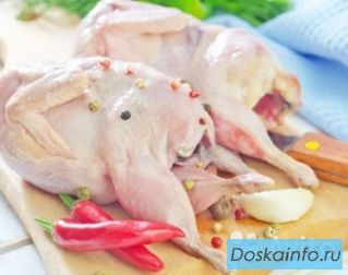 Мясо перепелов, свежее перепелиное мясо