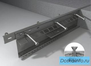 Несъемная металлическая опалубка Permaban AlphaJoint classic 4010 в бетонных полах толщиной 200 мм