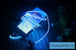 Светящиеся наушники Glow с EL свечением