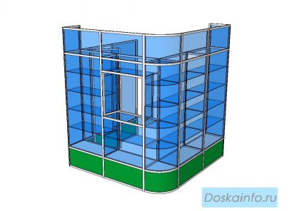 Торговое оборудование в Уфе, киоски, витрины, прилавки,