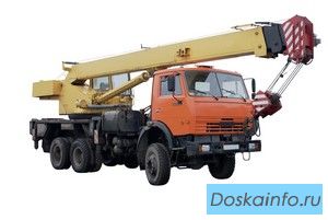 Аренда автокрана 25 тонн, стрела 21,7