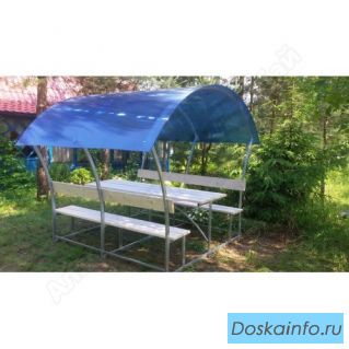 Беседки оцинкованные и грунтованные