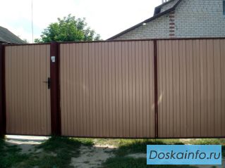 Ворота эконом для дачи