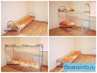 Кровати металлические для рабочих