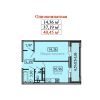 Однокомнатная квартира в Краснодаре за  1,85 млн.  рублей.