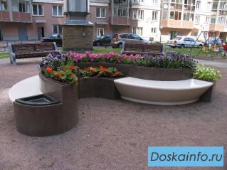 Городские малые архитектурные формы из композитного материала нового поколения