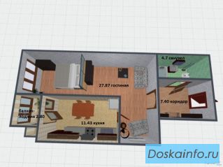 Квартира 54 кв.м. в новостройке за 3,45 млн.р. в Севастополе. Дом готов