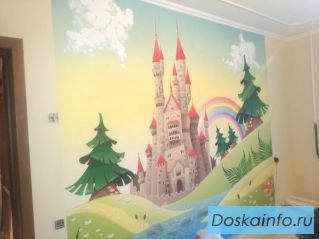 Поклейка обоев за один день. Семейная пара, русские.