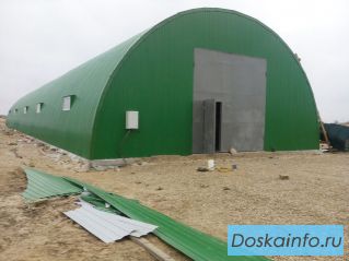 Арочные ангары производство и монтаж 