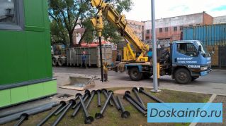 Фундамент на сваях за 1 день, Установка фундамента на сваях эконом.