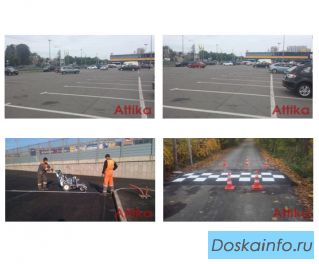 Устройство дорожной разметки компания СПб