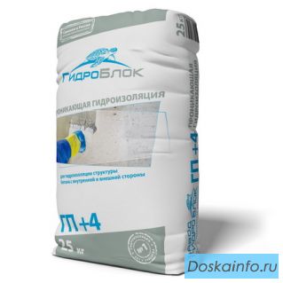 Гидроизоляция ГидроБлок ГП +4