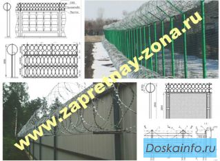 Монтаж и продажа инженерных заграждений из колючей проволоки Егоза