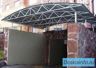 Козырьки, навесы для подъездов, машин