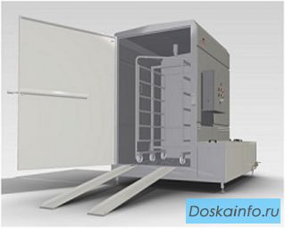 Машина для мойки коптильных рам 'Step-Steel' 