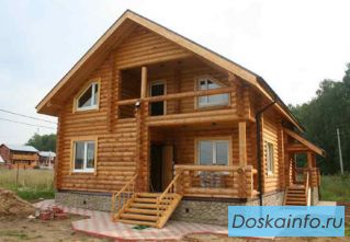 Дом из кедра, сосны и лиственницы