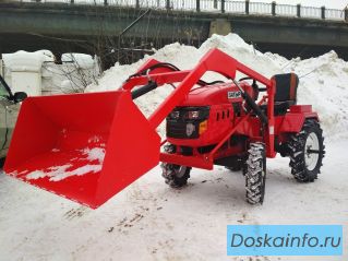 Минитрактор с фронтальным погрузчиком 'Батыр'
