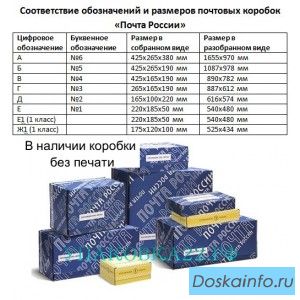 Почтовая коробка в ассортименте