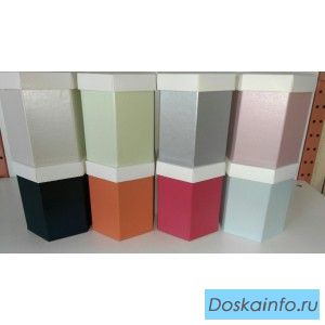 Шестигранник цветной с крышкой в ассортименте