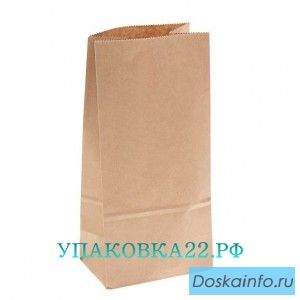 Пакет бумажный однослойный крафт в ассортименте