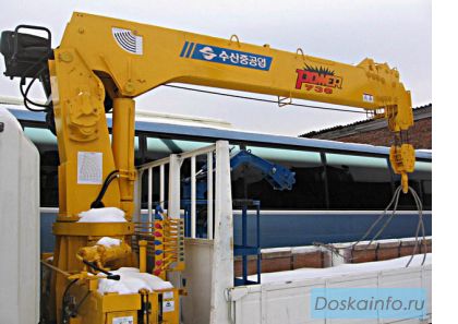 Корейские кран-манипуляторы Soosan 736L2