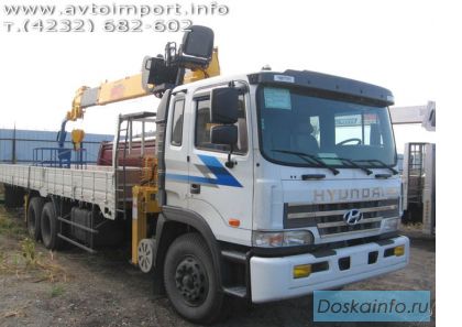 Грузовик с краном Hyundai Gold 2008 (НОВЫЙ), борт 12т, стрела 7 т.