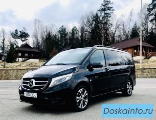 Аренда микроавтобуса в Минске с водителем. Mercedes V-classe 2016г