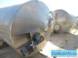 Емкость нержавеющая, объем -15 куб. м., вертикальная, мешалка