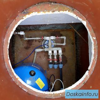 Установка системы водоснабжения, фильтров для воды и септика на участке