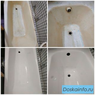 Восстановление ванн жидким акрилом, эмалью. Работаем с 2005 года. Договор.