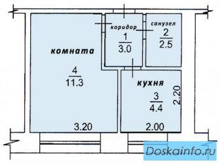 Продам 1-комнатную квартиру 22 кв