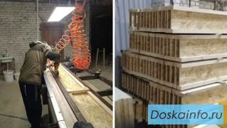 Деревянные двутавровые балки для каркасного домостроения