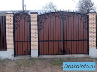 Автоматические откатные ворота под ключ