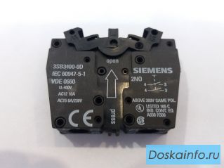 3SB3400-0D 2NO блок-контакт Siemens