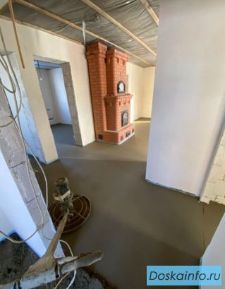 Полусухая стяжка пола механизированным способом в Москве и обл.