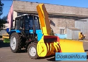Снегоочиститель фрезерно-роторный модель 124