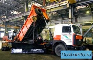 Отвал боковой НО-78-03 на а/м МАЗ 5516