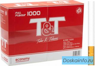 Сигаретные гильзы ТТ 1000 шт. - 475 руб.