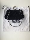 Сумка клатч новая moschino италия оригинал черная замша стразы сваровски кристаллы swarovski белые к