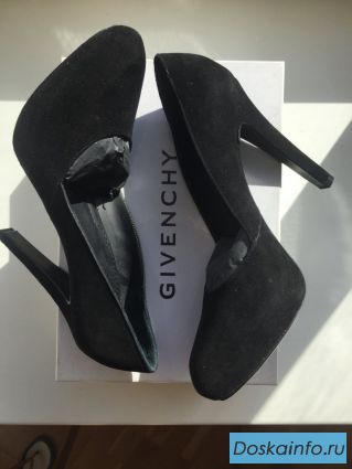 Туфли новые givenchy италия 39 размер черные замша платформа 1см каблук шпилька 11 см внутри кожа за