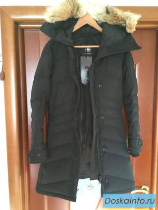 Куртка пуховик новый canada goose 46 м женская парка черная копия люкс
